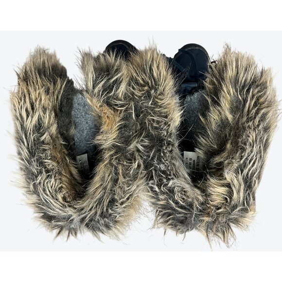 Moon Boot The Original Women's Monaco WP-2 Faux Fur Boots Navy US 9 - Picture 13 of 16